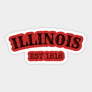 Illinois Est 1818 Sticker